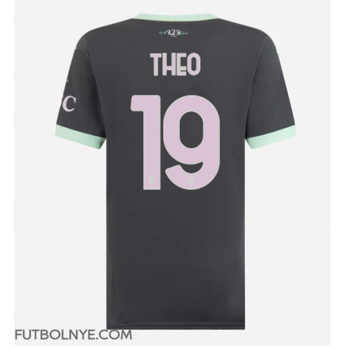 Camiseta AC Milan Theo Hernandez #19 Tercera Equipación para mujer 2024-25 manga corta